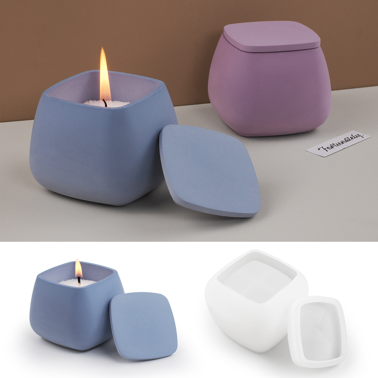 Forma silikonowa DIY do żywicy – Candle Making Jars With Lids recenzja i cena